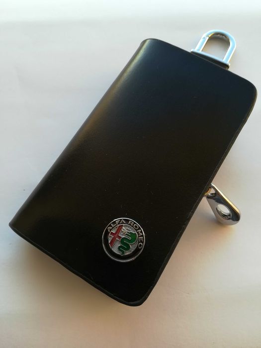 Alfa Romeo – skórzane etui na kluczyk + brelok | PREZENT