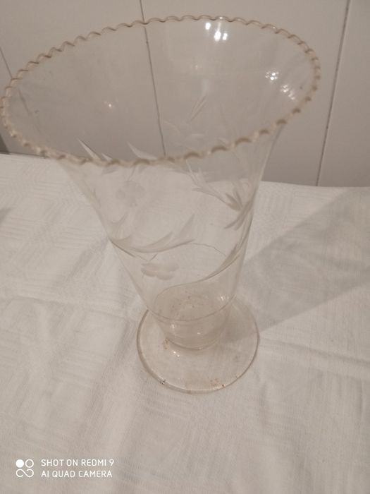 Jarra antiga vidro 20 cm