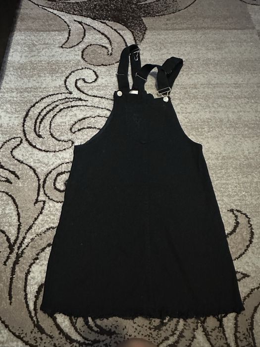 Джинсовий чорний сарафан