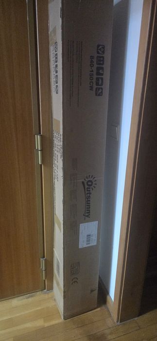 Toldo novo na caixa