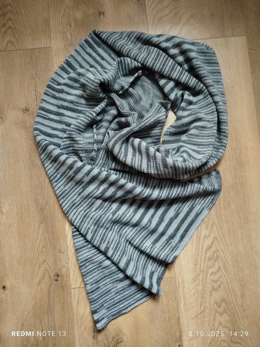 Duży szary szal / narzutka