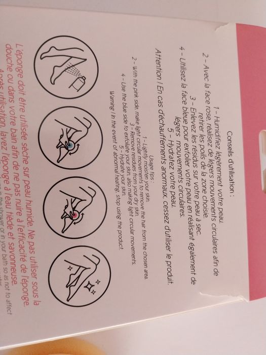 Esponja para depilação e esfoliação suave - NOVO