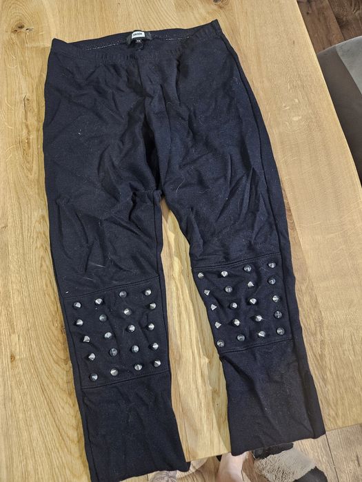 Legginsy czarne z ćwiekami
