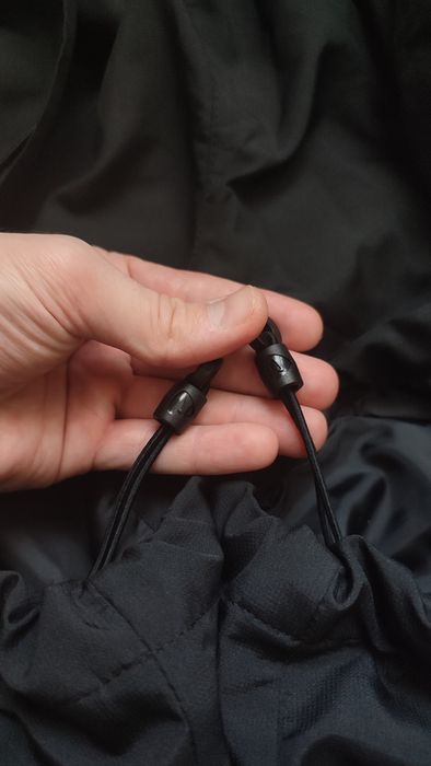 Нейлонові штани Nike Swoosh black на утяжках та замочках (Розмір M)