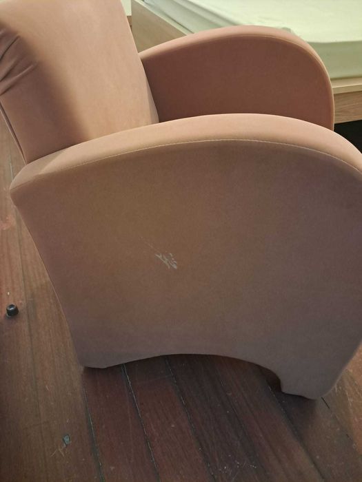 Poltrona  de veludo