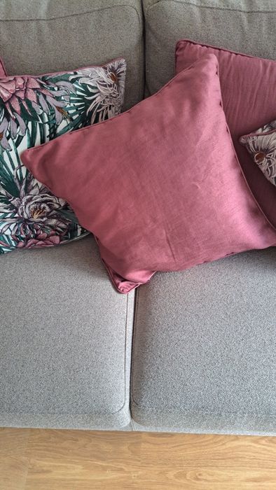 Capas de almofadas rosa floral HM