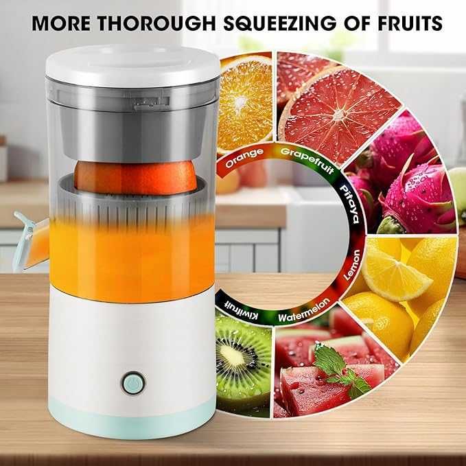 Wyciskarka obrotowa do cytrusów 45w mocna bezprzewodowa usb C 554