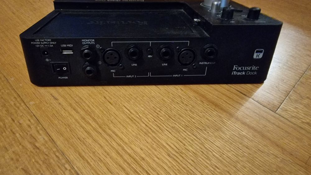 Focusrite itrack dock p ipad- estúdio gravação portátil