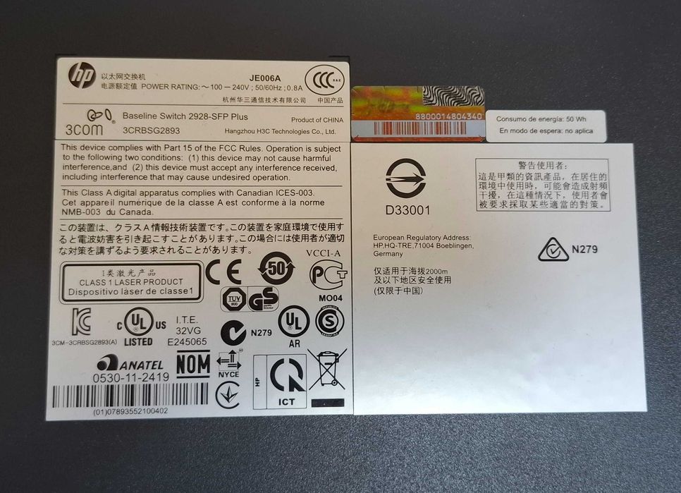 Switch HP V1910-24G JE006A 24x 10/100/1000