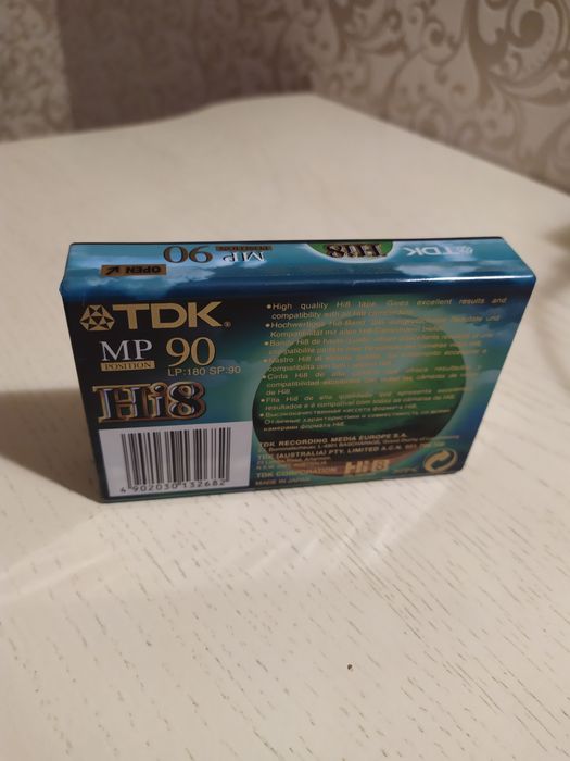 Відеокасета Hi8 TDK MP Made in Japan, кассета для видеокамеры