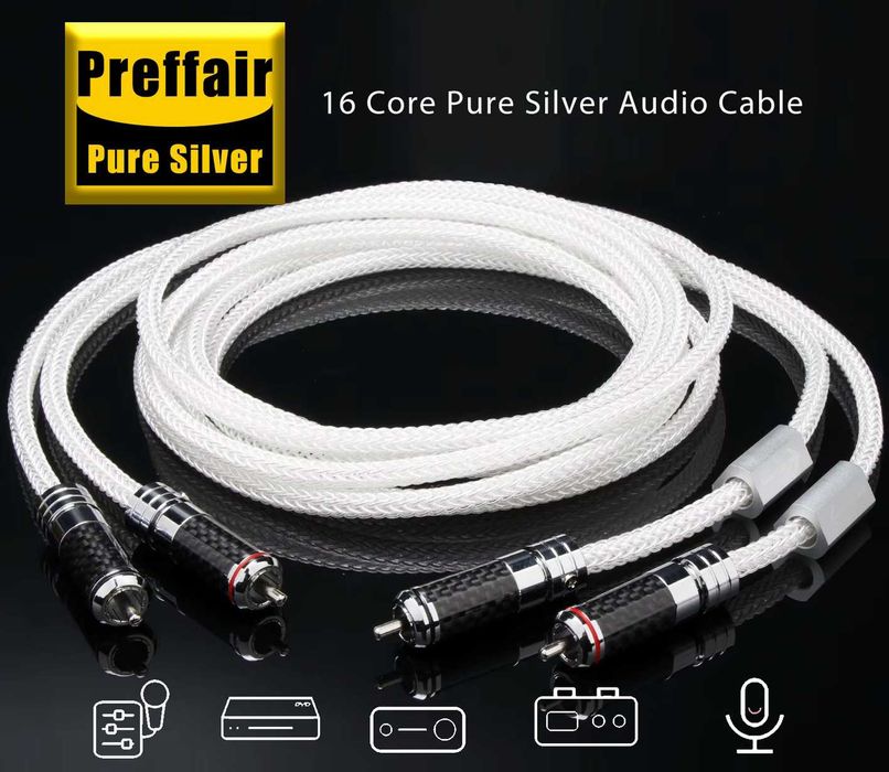 CZYSTE SREBRO 2X RCA okazja najtaniej w PL