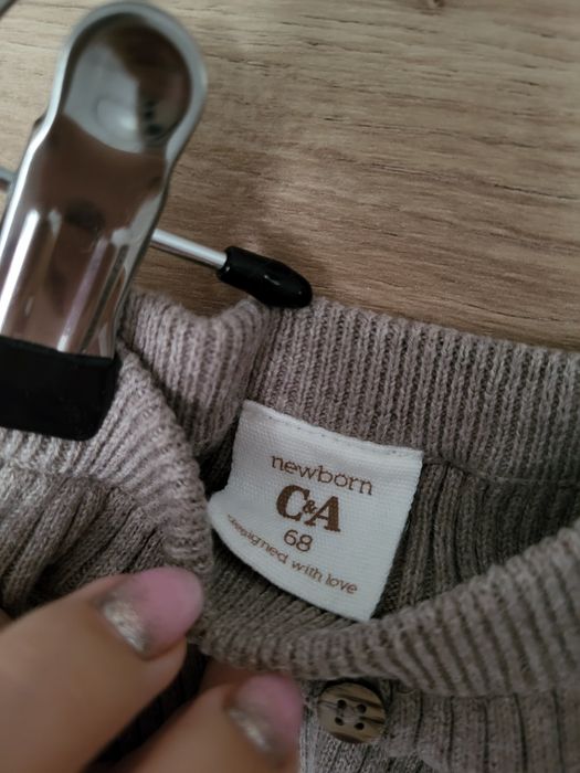 Sweterkowe legginsy C&A rozm. 68