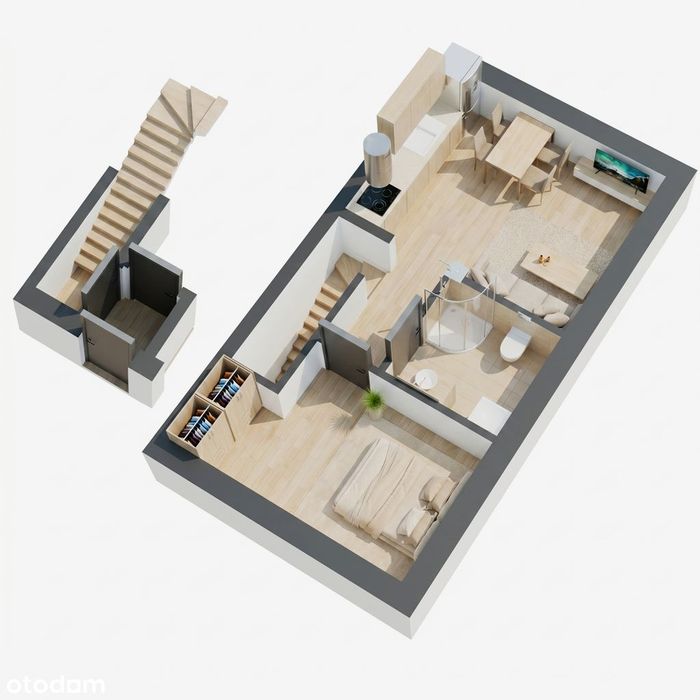 Energooszczędne mieszkanie 3-pokojowe 50m2