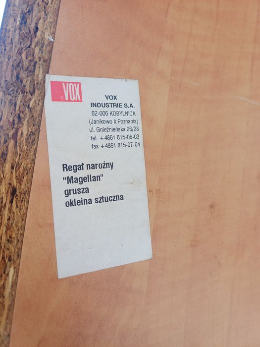 Zestaw regałów vox Magellan grusza