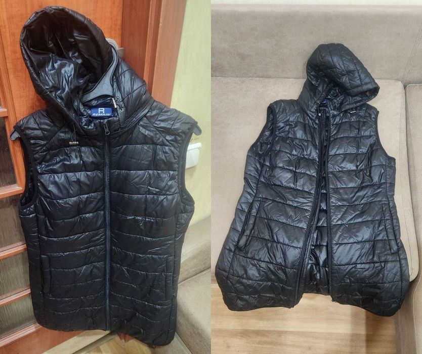 Брендовые женские куртки и жилетки L–2XL шарф/шапка/перчатки в подарок