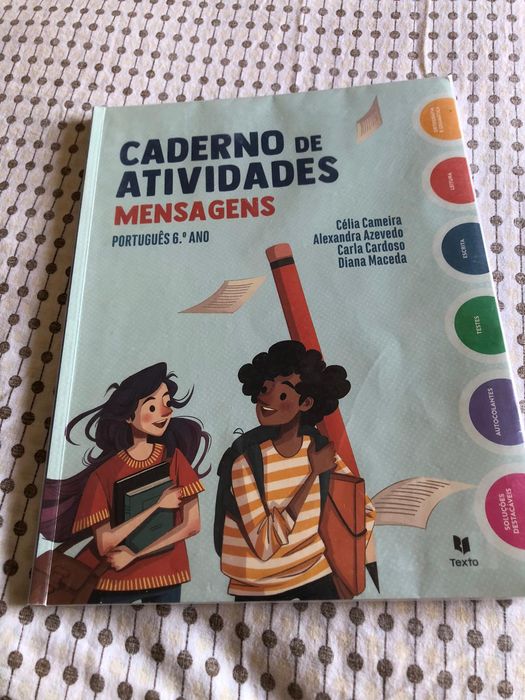 Mensagens  cadernos atividades 6 ano português