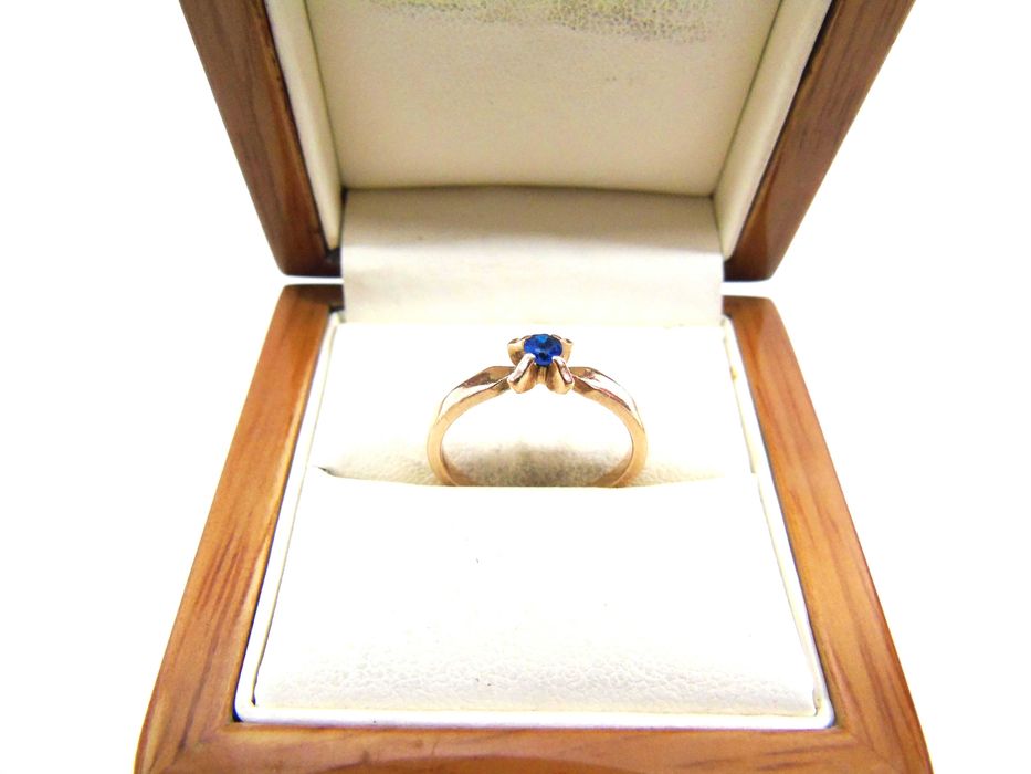 Złoty pierścionek pr.585 r.14 warmet Lombard Żuromin Loombard