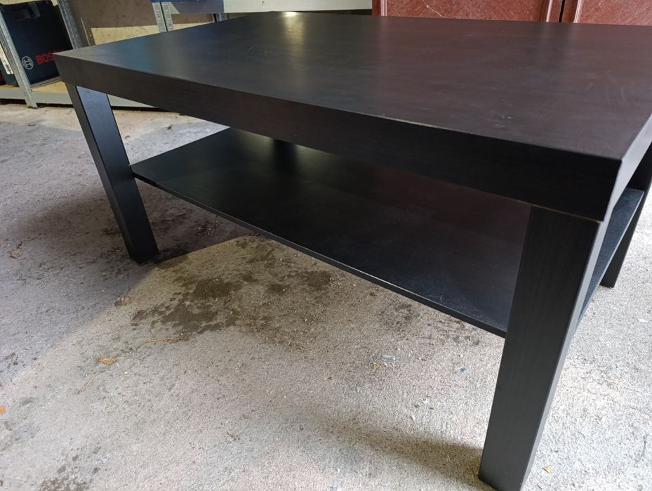Stolik kawowy IKEA Lack wenge z półką