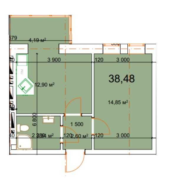 1 кім квартира ВИГІДНА ціна, РОЗТЕРМІНУВАННЯ на 2 роки, ВІДДІЛ ПРОДАЖУ