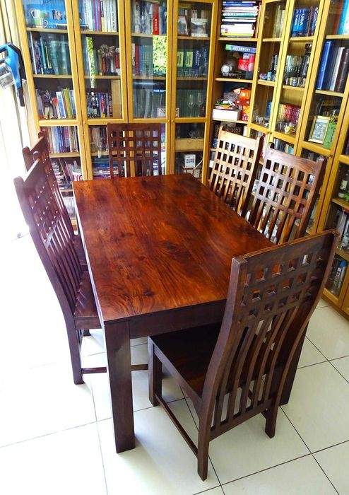 Piękny, orientalny komplet do jadani: stół 160x90 + 6 krzeseł