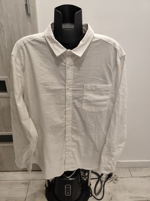 ASOS DESIGN biała koszula męska 3XL Plus, długi rękaw