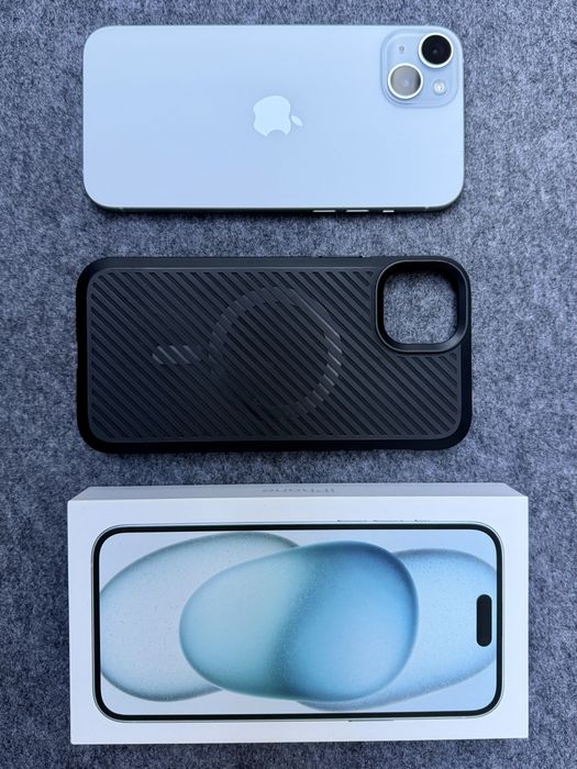 Iphone 15 Plus 128GB stan BDB dystrybucja PL, 2x etui oryginal+spigen