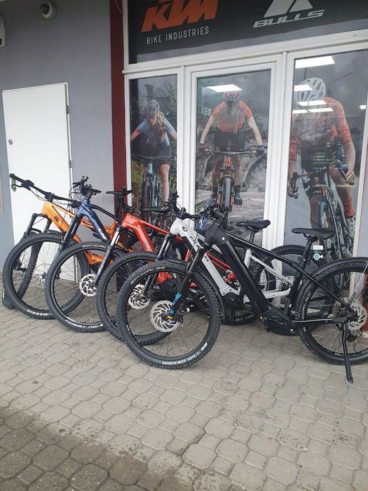 Wypożyczalnia rowerów elektrycznych i analogowy MTB