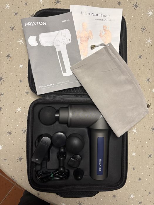 Pistola de Massagem PRIXTON Massage Gun Fit | 2 modos | 6 Cabeças
