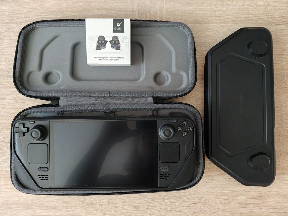 Steam deck oled 1tb - antyrefleksyjne - gwarancja - ładowarka - case - hall effect
