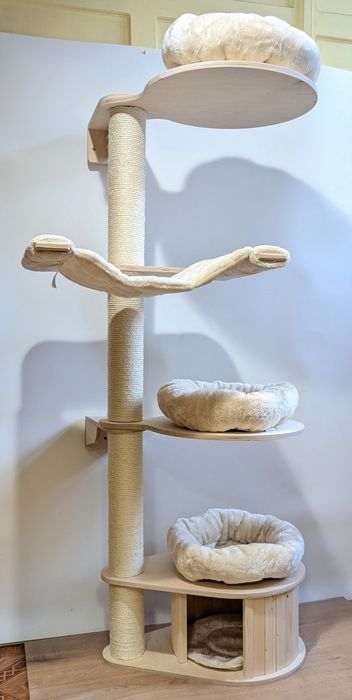 Natural Paradise Magnolia Drapak dla Kota Ścienny 200cm DUŻY SOLIDNY