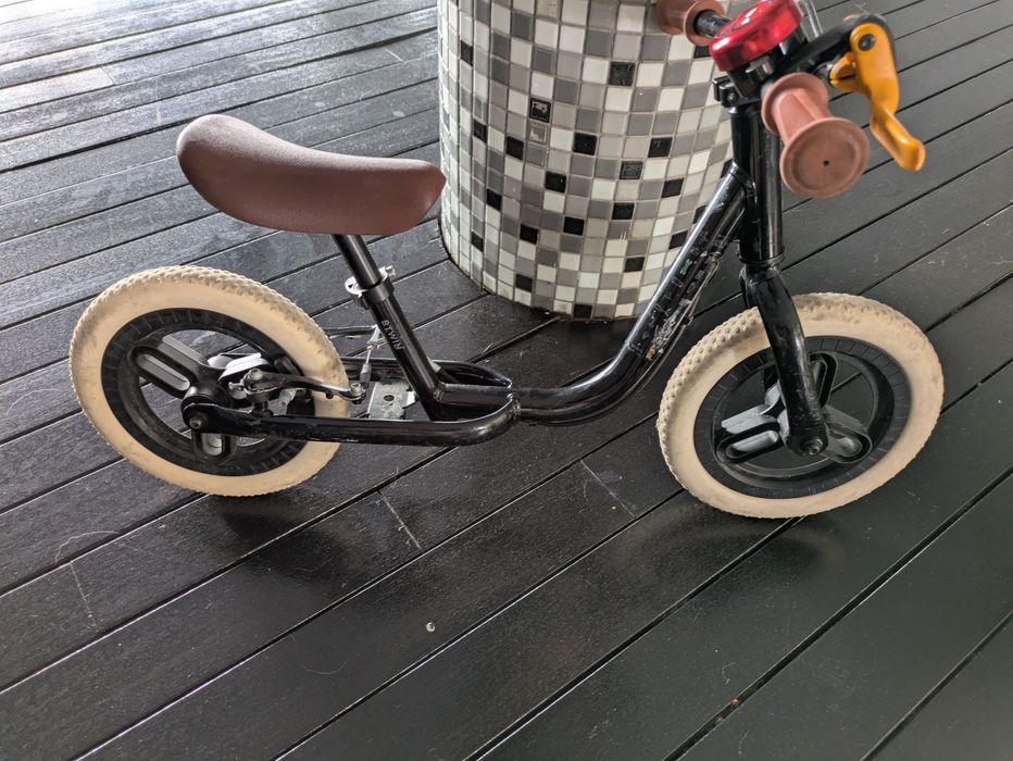 Runride 500 de APRENDIZAGEM de Bicicleta 10 POLEGADAS CRIANÇA PRETO