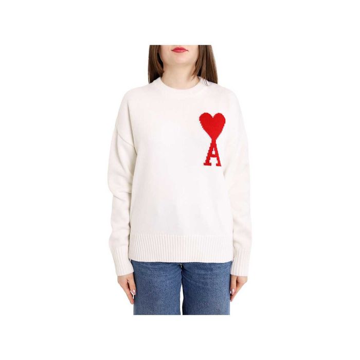 Светр AMI Paris Ami De Coeur Oversize Sweater White