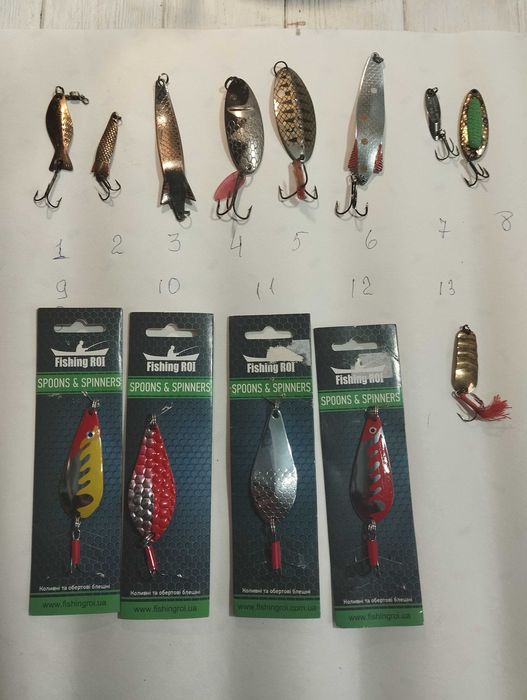 Воблери нові  та б/у , блешні.