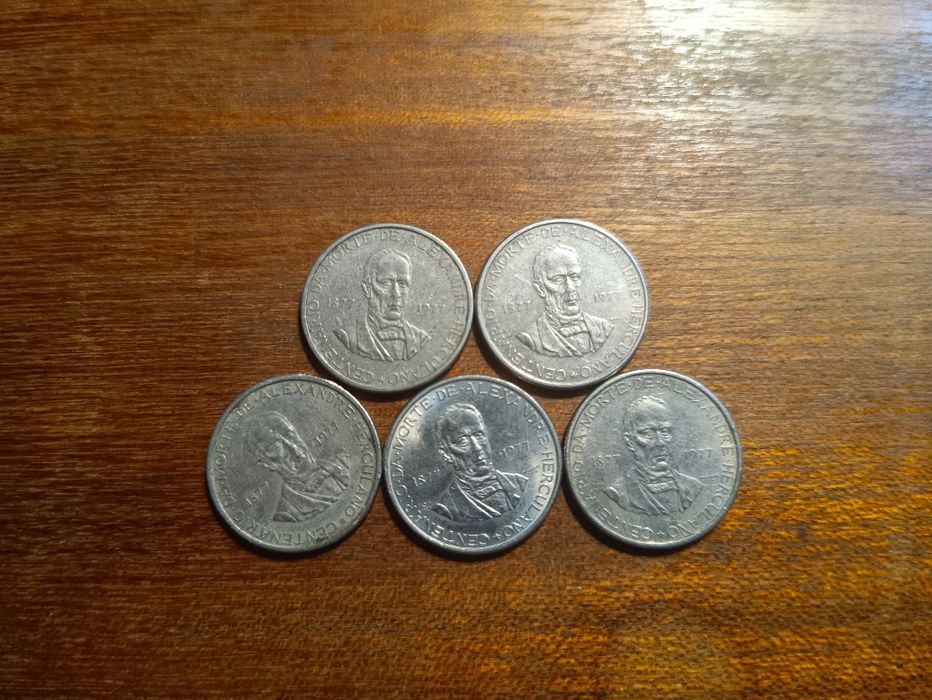 2.5 escudos, 1977 Centenário do Falecimento de Alexandre Herculano