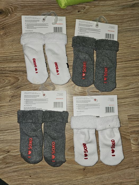 Nowe skarpetki antypoślizgowe soxo 16-18 i love dad mum