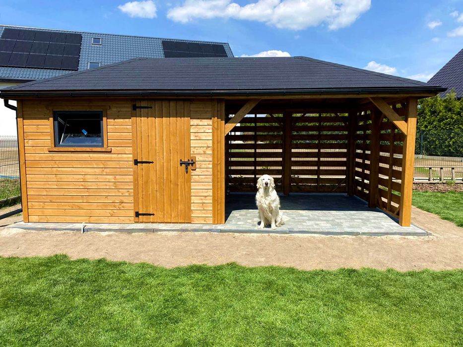 Altana ogrodowa z domkiem narzędziowym Afrodyta 3m x 6m - PRODUCENT