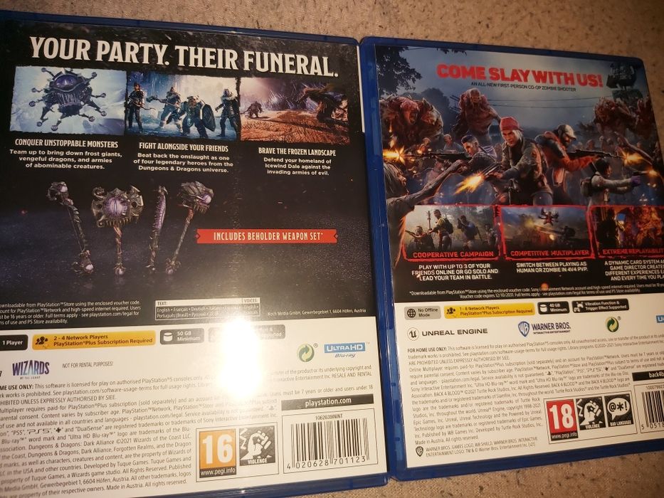 Dark aliance e back blood ps5 troco