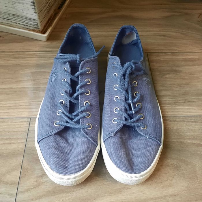 Niebieskie/Jeansowe buty Timberland