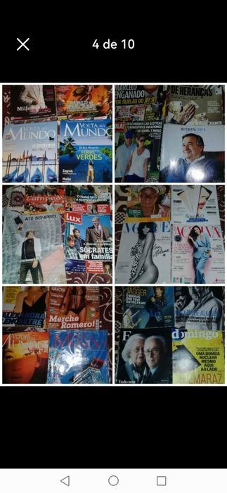 Revistas variadas. Também croché, rendas