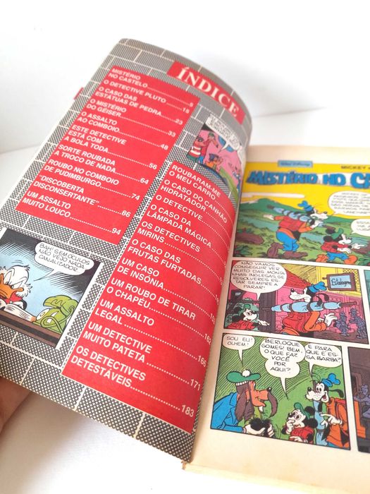 Livro de BD Disney Especial Número 124 Coleção Anos 80