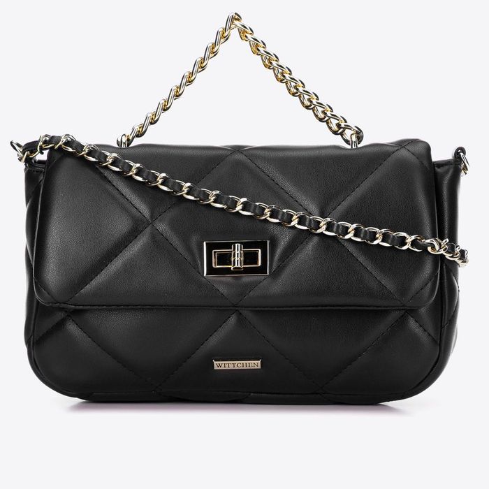 Torebka Wittchen mała pikowana listonoszka na łańcuszku 97-4Y-228-1G