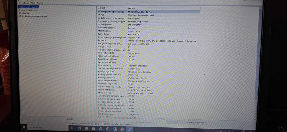 Laptop Dell Inspiron 3721