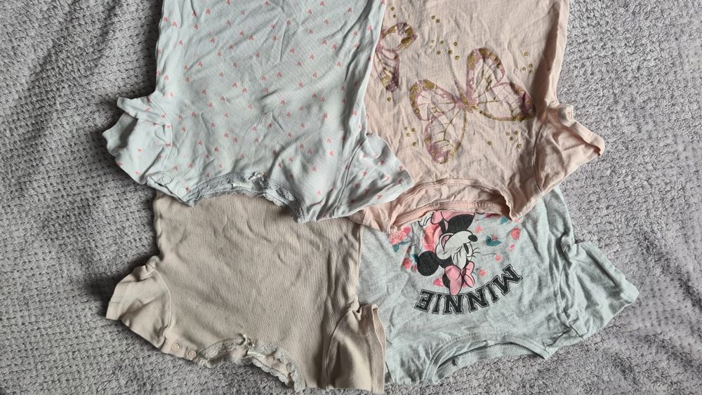 Koszulka tshirt H&M 4 szt., rozm. 92