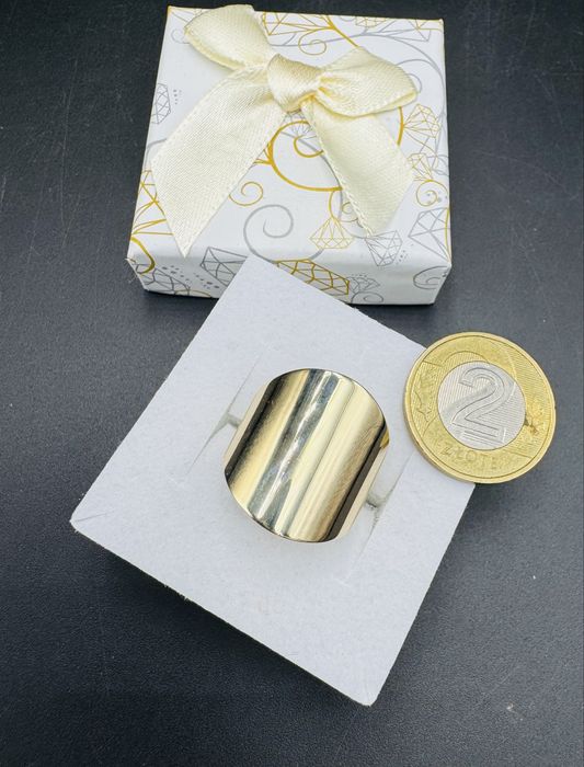 Nowy zloty pierscionek proba 585 waga 3,7g