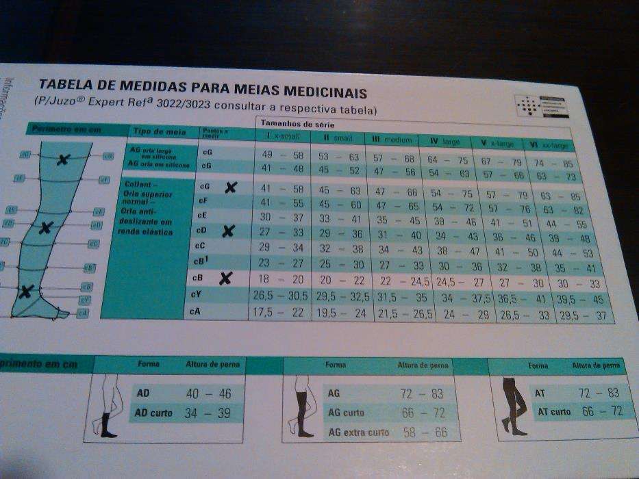 Meias compressão elástica Juzo Soft 2001 AD - Novo