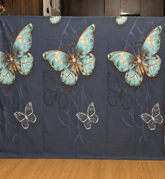 Komplet pościeli Granatowy w Motyle 160x200cm