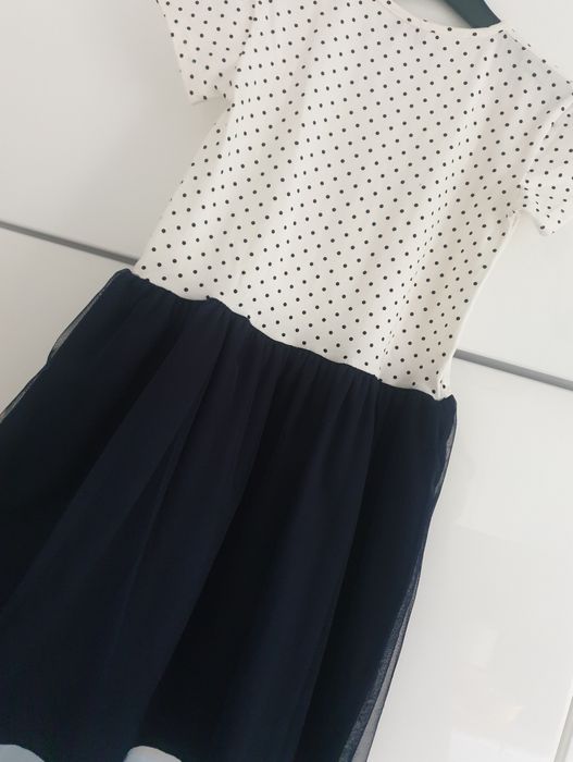 128 7-8 lat nowa sukieneczka z tiulem konik