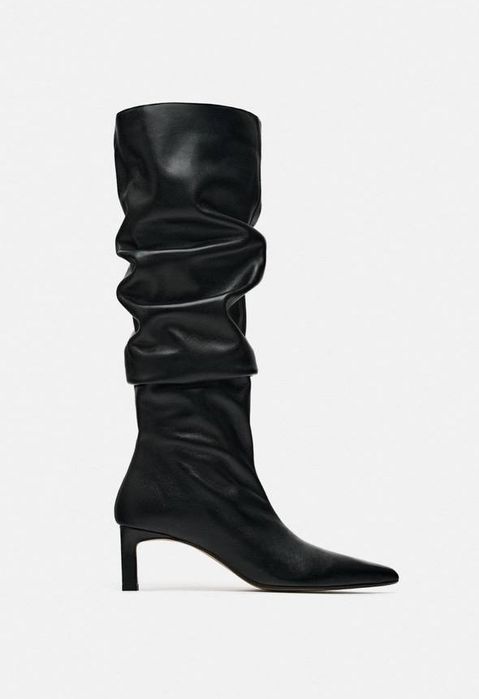 Сапоги кожа натуральная Зара Zara