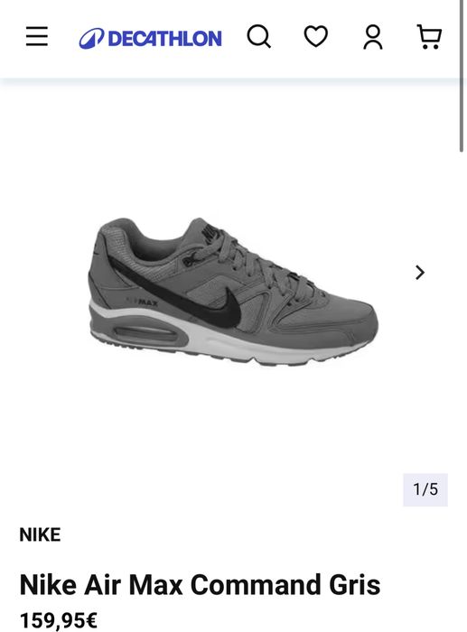 Nike Air Max Command Gris - 42