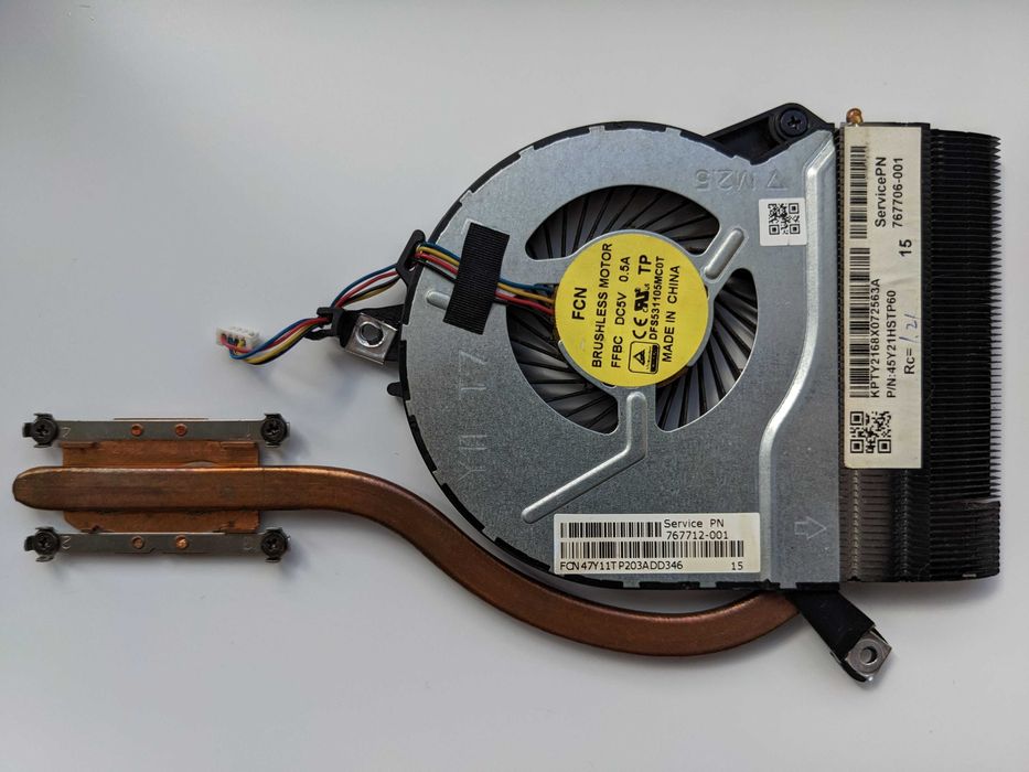 Система охлаждения (радиатор+кулер) для ноутбуков HP Pavilion Envy Chromebook 767706-001 767712-001
